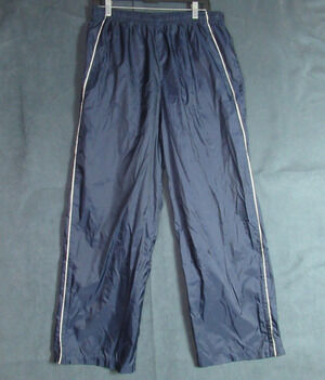 Vintage Foot Locker Track Pants Mens XL Blue Drawstring Waist Zip Ankle 90s